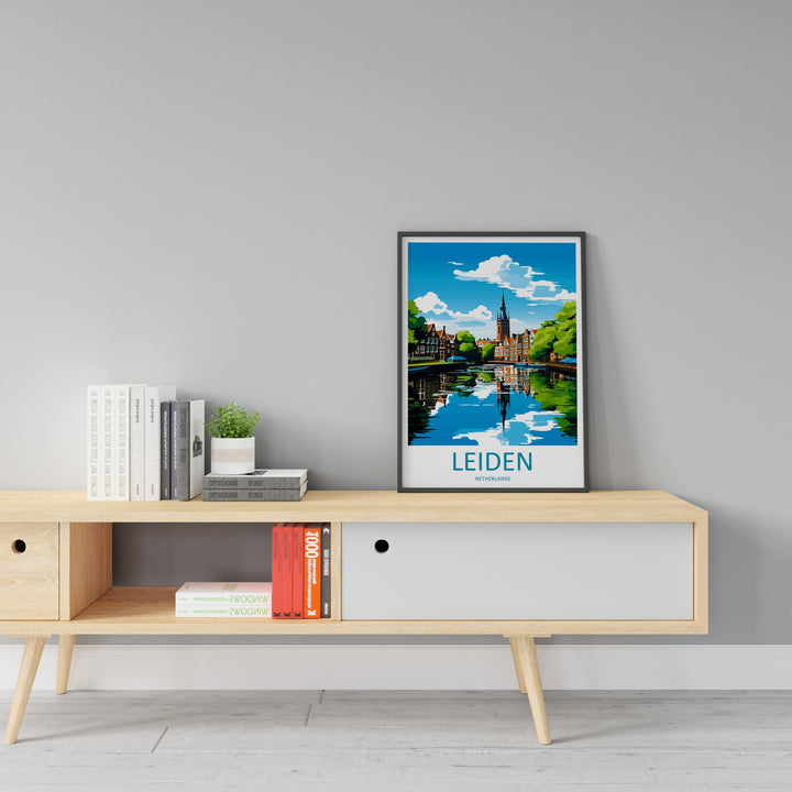 Leiden Travel Print Leiden Home Décor Leiden Art Print Leiden Wall Print Leiden Gift For Netherlands Art Leiden Wall Poster Leiden Travel