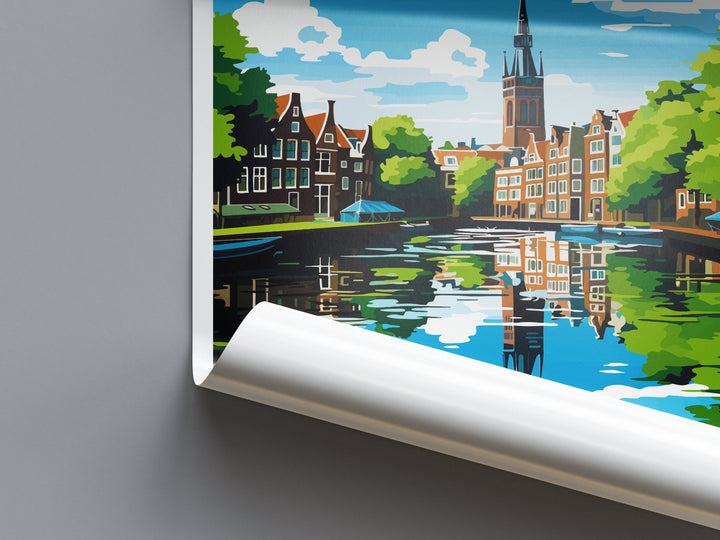 Leiden Travel Print Leiden Home Décor Leiden Art Print Leiden Wall Print Leiden Gift For Netherlands Art Leiden Wall Poster Leiden Travel