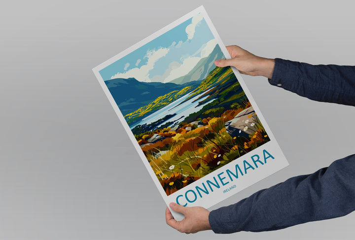 Connemara Travel Print Wall Art Connemara Wall Hanging Home Decoration Connemara Gift Art Lovers Wall Art Print Art Connemara Ireland Print