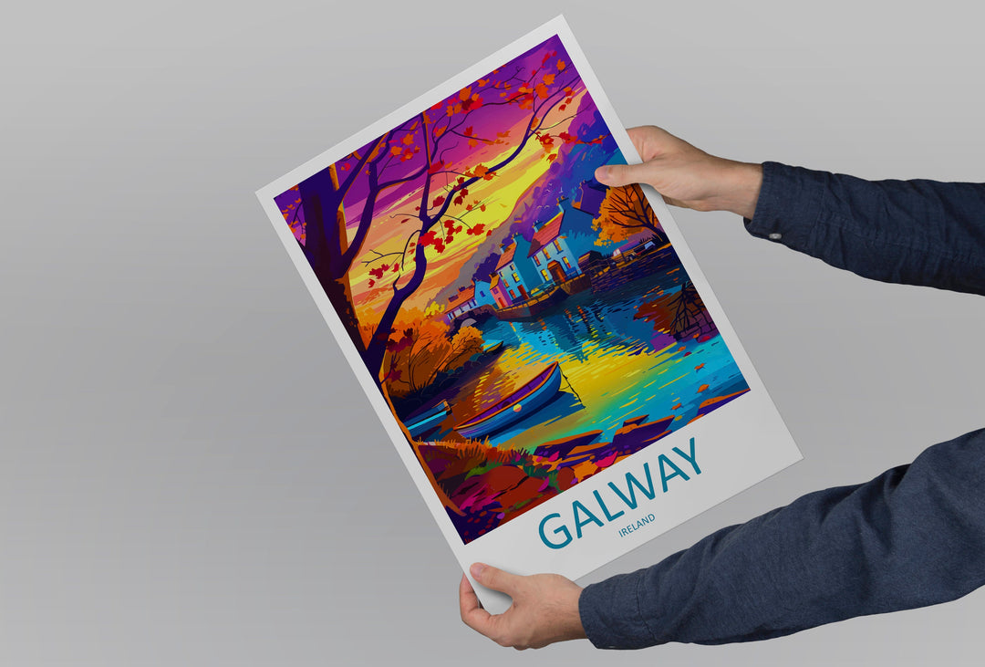 Galway Print Galway Home Decor Galway Square Art Print Galway Wall Art for Ireland Enthusiast Gift Wall Hanging Galway Ireland Wall Décor