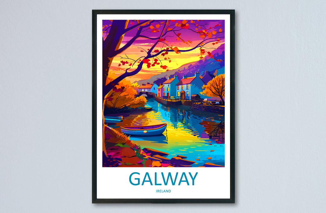 Galway Print Galway Home Decor Galway Square Art Print Galway Wall Art for Ireland Enthusiast Gift Wall Hanging Galway Ireland Wall Décor