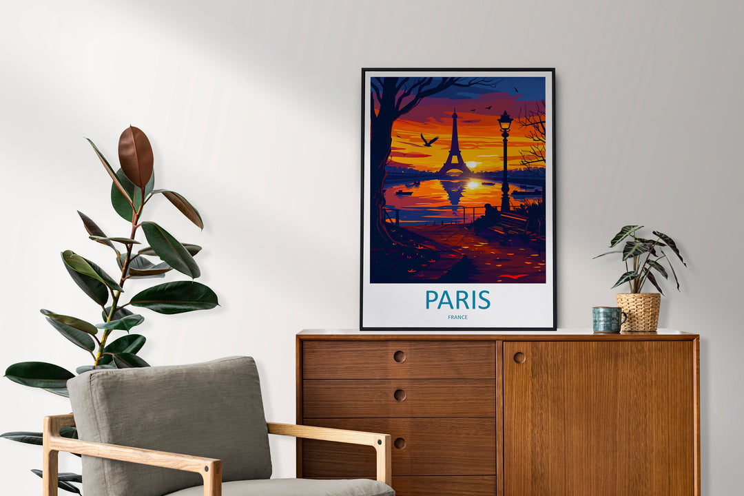 Paris Travel Print Wall Art Paris Wall Hanging Home Décor Paris Gift Art Lovers France Art Lover Gift Paris Print France Wall Art Décor