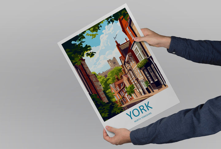 York Travel Print Wall Art York Wall Hanging Home Décor York Gift Art Lovers England Art Lover Gift Print Artwork Yorkshire Art