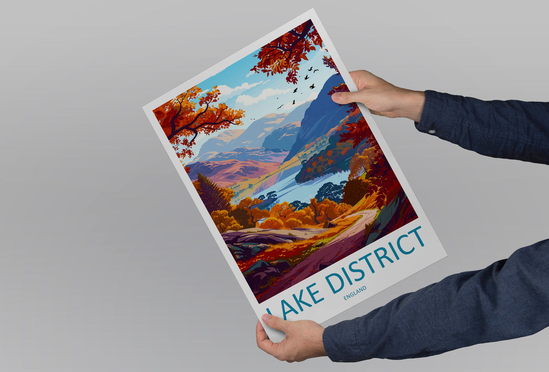 Lake District Print Lake District Home Decor Landscape Art Print Lake District Wall Art Nature Enthusiast Gift Wall Hanging Lake District