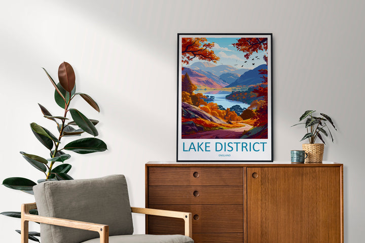 Lake District Print Lake District Home Decor Landscape Art Print Lake District Wall Art Nature Enthusiast Gift Wall Hanging Lake District