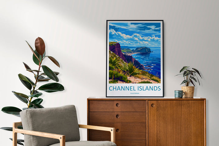 Channel Islands National Park Travel Print Wall Art Channel Islands Wall Hanging Home Décor Channel Islands Gift Art Lovers California Art
