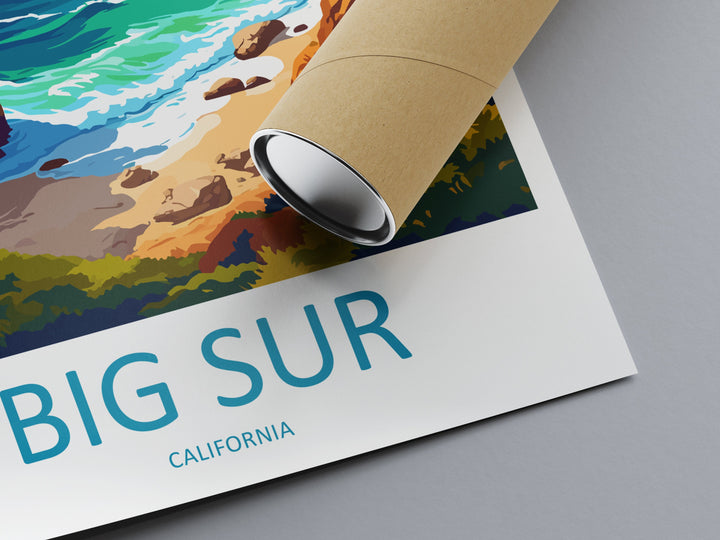Big Sur National Park Travel Print Wall Art Big Sur Wall Hanging Home Décor Big Sur Gift Art Lovers California Lover Gift Big Sur Poster