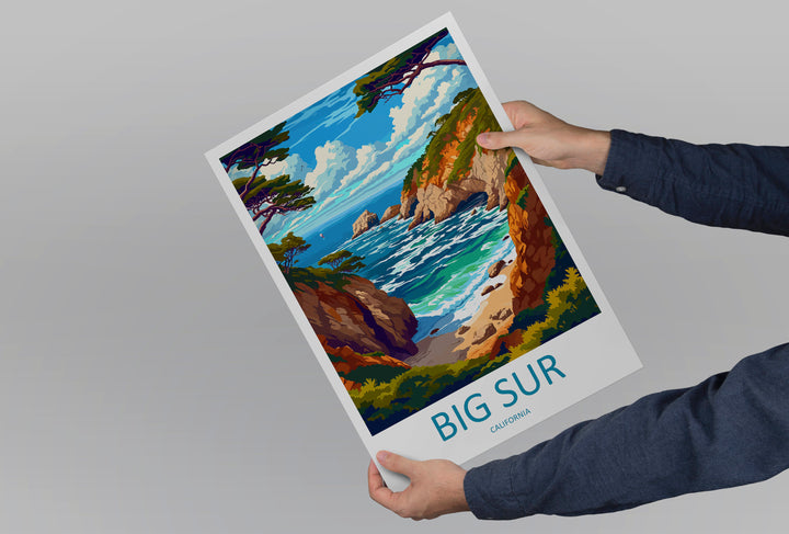 Big Sur National Park Travel Print Wall Art Big Sur Wall Hanging Home Décor Big Sur Gift Art Lovers California Lover Gift Big Sur Poster