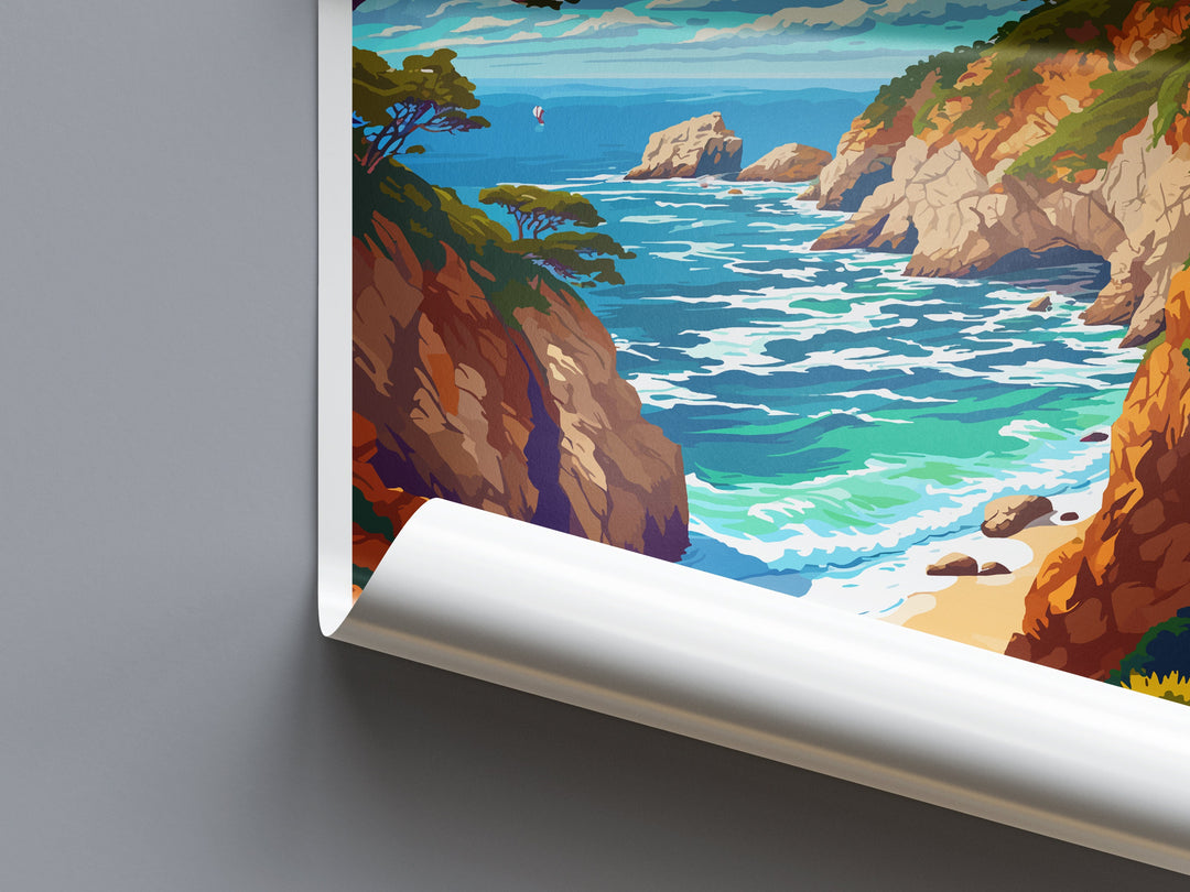 Big Sur National Park Travel Print Wall Art Big Sur Wall Hanging Home Décor Big Sur Gift Art Lovers California Lover Gift Big Sur Poster