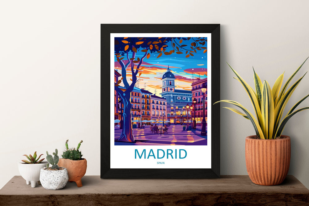 Madrid Travel Print Wall Art Madrid Wall Hanging Home Décor Madrid Gift Art Lovers Spain Art Lover Gift Madrid Wall Décor Madrid Spain Print