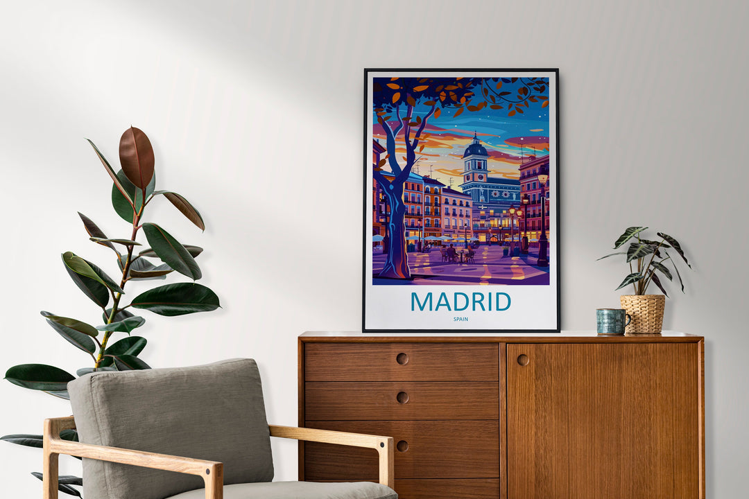Madrid Travel Print Wall Art Madrid Wall Hanging Home Décor Madrid Gift Art Lovers Spain Art Lover Gift Madrid Wall Décor Madrid Spain Print