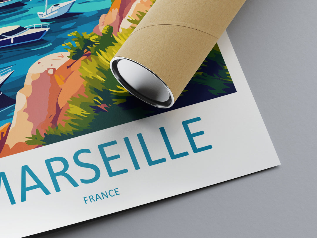 Marseille Print Marseille Home Decor Cityscape Art Print Marseille Wall Art for Travel Enthusiast Gift Wall Hanging Marseille France Poster