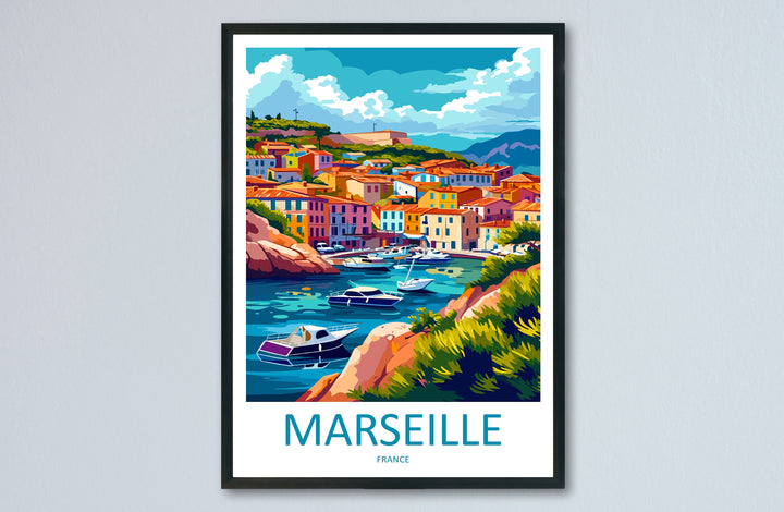 Marseille Print Marseille Home Decor Cityscape Art Print Marseille Wall Art for Travel Enthusiast Gift Wall Hanging Marseille France Poster