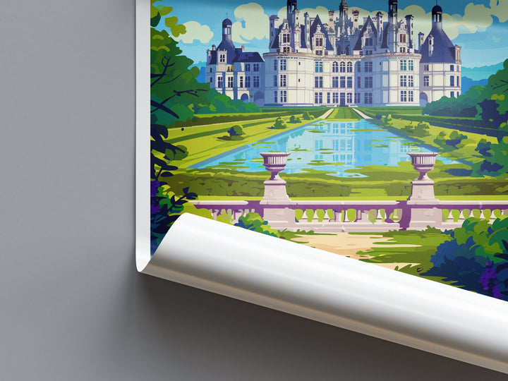 Château de Chambord Travel Print Wall Art Château de Chambord Wall Hanging Home Decor Château de Chambord France Gift Art Lovers Wall Art