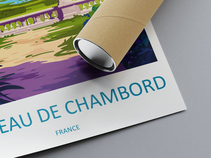 Château de Chambord Travel Print Wall Art Château de Chambord Wall Hanging Home Decor Château de Chambord France Gift Art Lovers Wall Art