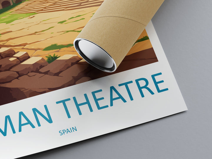 Roman Theatre Travel Print Wall Art Roman Theatre Wall Hanging Home Décor Roman Theatre Gift Art Lovers Spain Art Lover Gift Roman Theatre