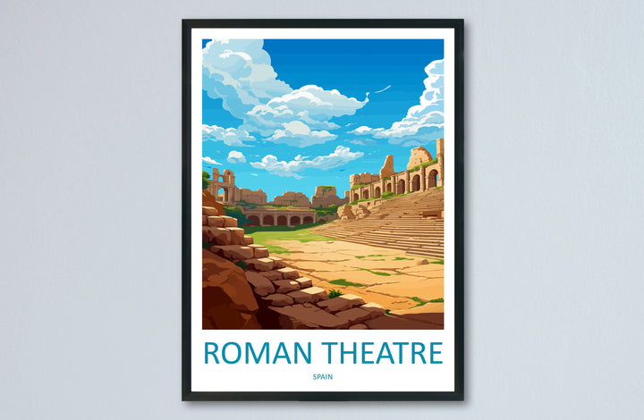 Roman Theatre Travel Print Wall Art Roman Theatre Wall Hanging Home Décor Roman Theatre Gift Art Lovers Spain Art Lover Gift Roman Theatre