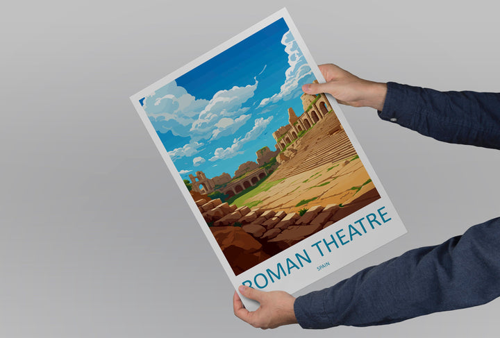 Roman Theatre Travel Print Wall Art Roman Theatre Wall Hanging Home Décor Roman Theatre Gift Art Lovers Spain Art Lover Gift Roman Theatre