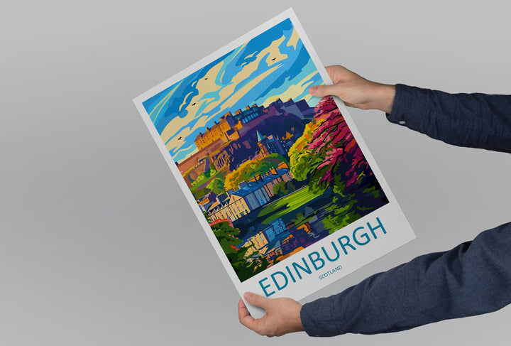 Edinburgh Cityscape Print Edinburgh Home Decor European City Art Print Edinburgh Wall Art Scotland Enthusiast Gift Wall Hanging Edinburgh