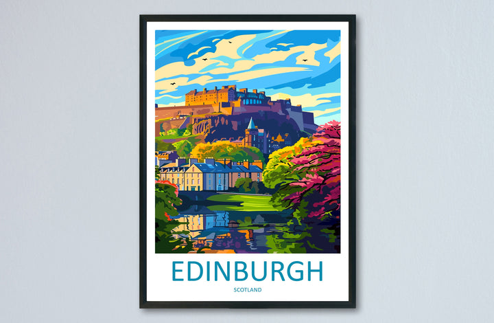 Edinburgh Cityscape Print Edinburgh Home Decor European City Art Print Edinburgh Wall Art Scotland Enthusiast Gift Wall Hanging Edinburgh