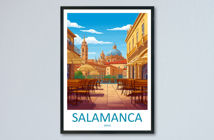 Salamanca Travel Print Wall Art Salamanca Wall Hanging Home Décor Salamanca Gift Art Lovers Spain Art Lover Gift Salamanca Print Spain Art