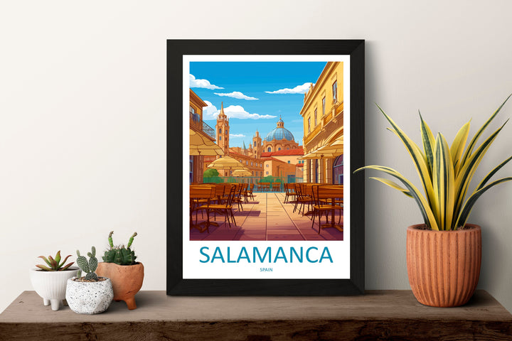 Salamanca Travel Print Wall Art Salamanca Wall Hanging Home Décor Salamanca Gift Art Lovers Spain Art Lover Gift Salamanca Print Spain Art