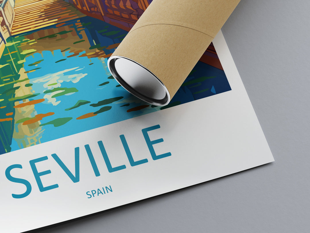 Seville Travel Print Wall Art Seville Wall Hanging Home Décor Seville Gift Art Lovers Spain Art Lover Gift Seville Print Spain Wall Art Deco