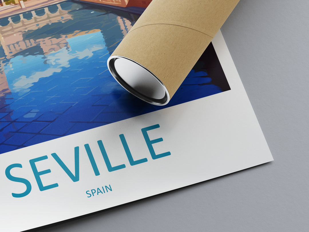 Seville Travel Print Wall Art Seville Wall Hanging Home Décor Seville Gift Art Lovers Spain Art Lover Gift Seville Print Spain Wall Art Deco