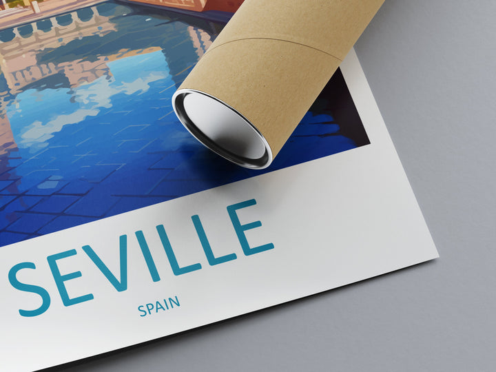 Seville Travel Print Wall Art Seville Wall Hanging Home Décor Seville Gift Art Lovers Spain Art Lover Gift Seville Print Spain Wall Art Deco