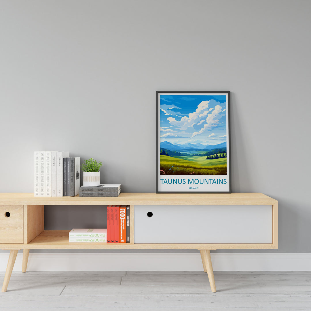 Taunus Mountains Travel Print Taunus Mountains Home Décor Germany Art Print Germany Taunus Mountains Wall Print Gift For Germany Fans