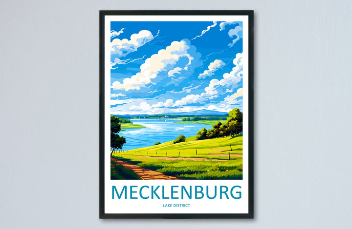 Mecklenburg Travel Print Mecklenburg Home Décor Germany Art Print Germany Mecklenburg Wall Print Gift for Germany Travel Poster Lovers