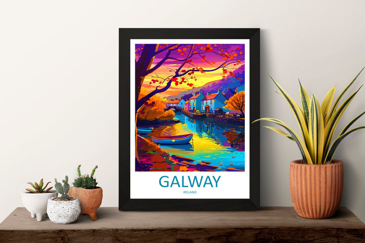 Galway Print Galway Home Decor Galway Square Art Print Galway Wall Art for Ireland Enthusiast Gift Wall Hanging Galway Ireland Wall Décor