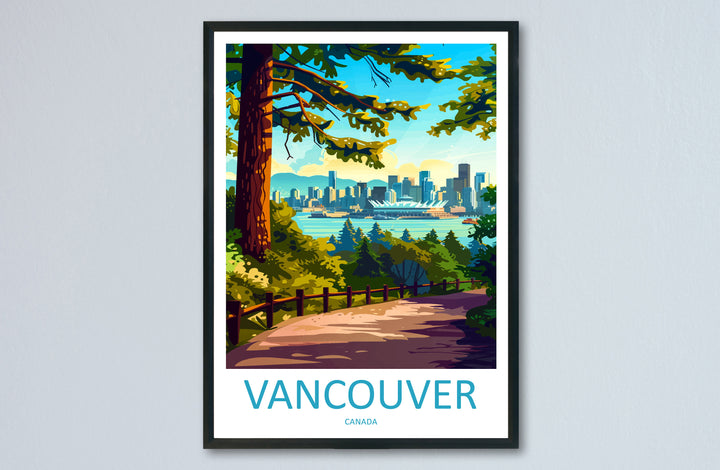 Vancouver Travel Print Wall Art Vancouver Wall Hanging Home Décor Vancouver Gift Art Lovers Canada Art Lover Gift Vancouver Gift