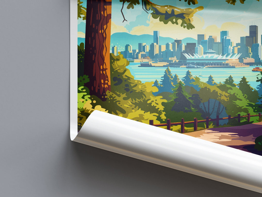 Vancouver Travel Print Wall Art Vancouver Wall Hanging Home Décor Vancouver Gift Art Lovers Canada Art Lover Gift Vancouver Gift