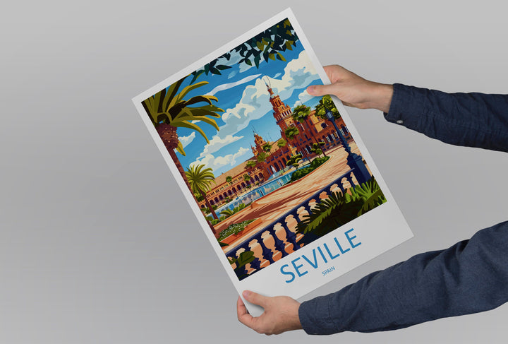 Seville Travel Print Wall Art Seville Wall Hanging Home Décor Seville Gift Art Lovers Spain Art Lover Gift Seville Print Spain Wall Art Deco