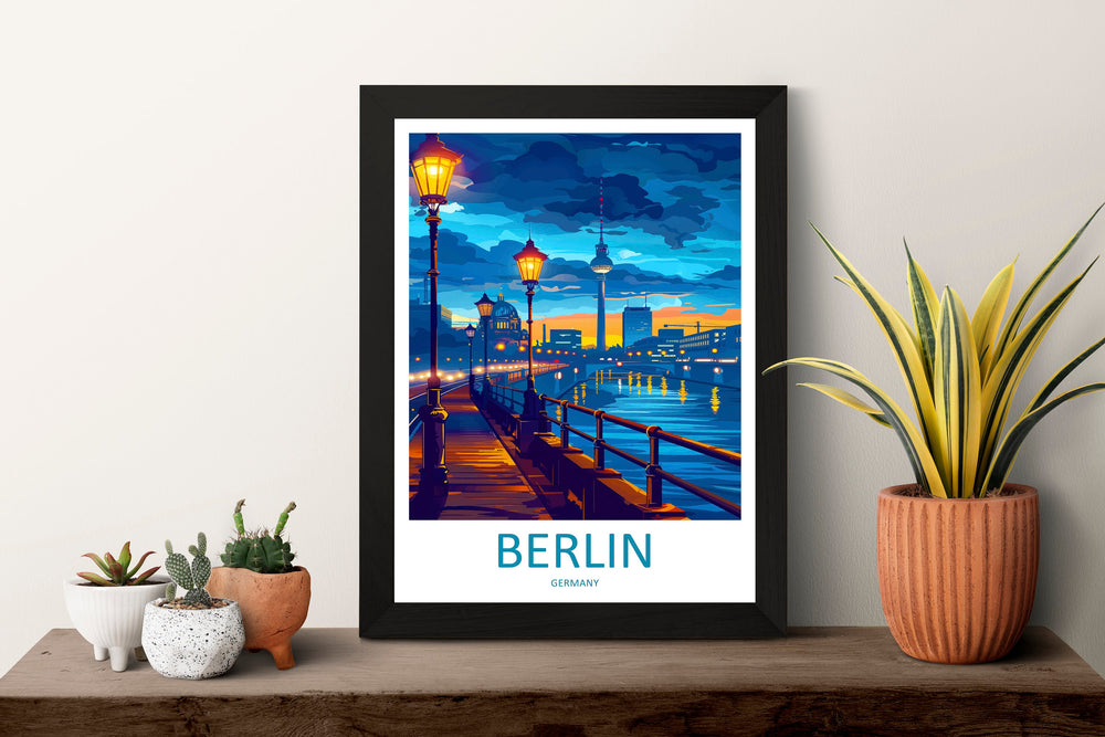 Berlin Travel Print Wall Art Berlin Wall Hanging Home Décor Berlin Gift Art Lovers Germany Art Lover Gift Berlin Wall Décor Berlin Print