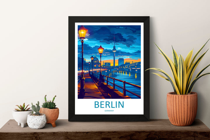 Berlin Travel Print Wall Art Berlin Wall Hanging Home Décor Berlin Gift Art Lovers Germany Art Lover Gift Berlin Wall Décor Berlin Print