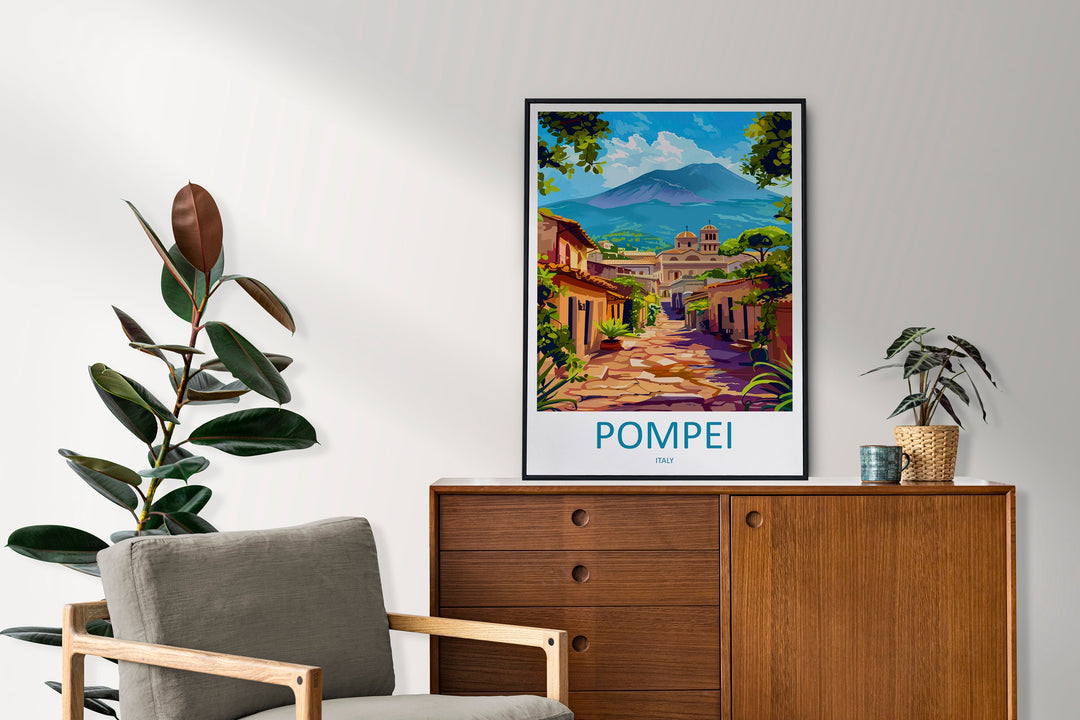 Pompeii Travel Print Wall Art Pompeii Italy Wall Hanging Home Decoration Pompeii Gift Art Lovers Wall Art Print Pompeii Italy Art Pompeii