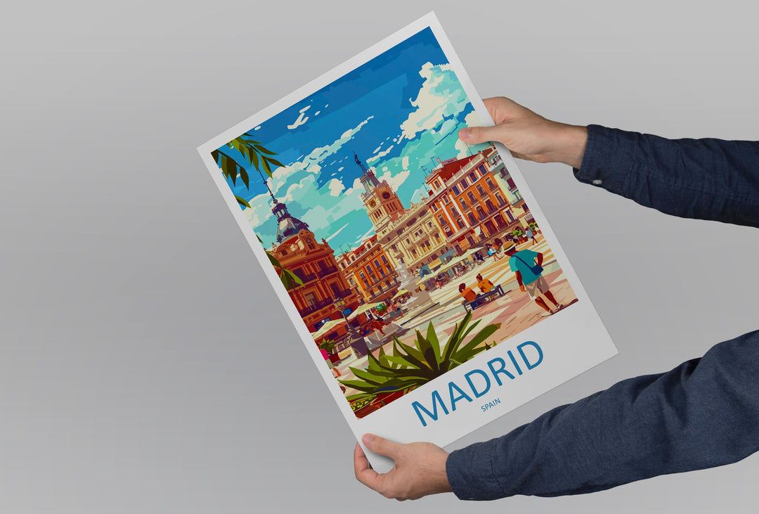 Madrid Travel Print Wall Art Madrid Wall Hanging Home Décor Madrid Gift Art Lovers Spain Art Lover Gift Madrid Wall Décor Madrid Spain Print