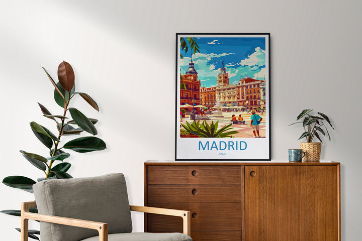 Madrid Travel Print Wall Art Madrid Wall Hanging Home Décor Madrid Gift Art Lovers Spain Art Lover Gift Madrid Wall Décor Madrid Spain Print