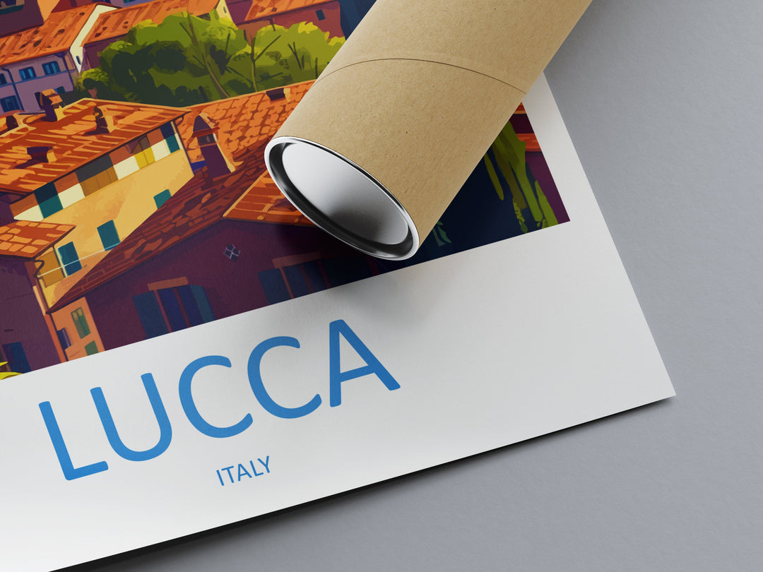 Lucca Travel Print Wall Art Lucca Wall Hanging Home Décor Lucca Gift Art Lovers Italy Art Lover Gift Lucca Print Lucca Travel Gift Art