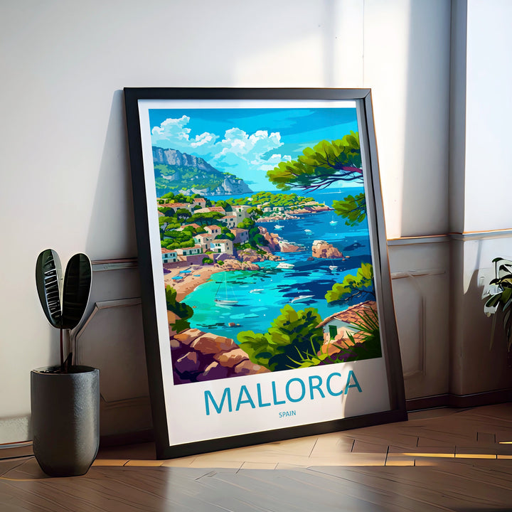 Mallorca Travel Print Wall Art Mallorca Wall Hanging Home Décor Mallorca Gift Art Lovers Spain Art Lover Gift Mallorca Print Spain Wall Art