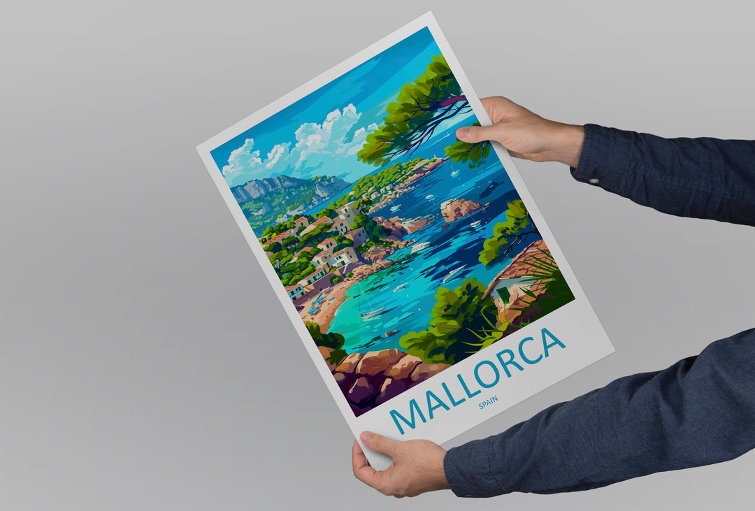 Mallorca Travel Print Wall Art Mallorca Wall Hanging Home Décor Mallorca Gift Art Lovers Spain Art Lover Gift Mallorca Print Spain Wall Art