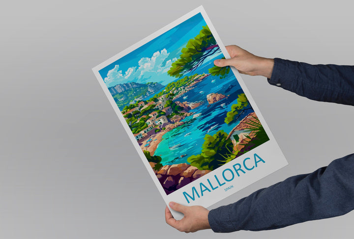 Mallorca Travel Print Wall Art Mallorca Wall Hanging Home Décor Mallorca Gift Art Lovers Spain Art Lover Gift Mallorca Print Spain Wall Art