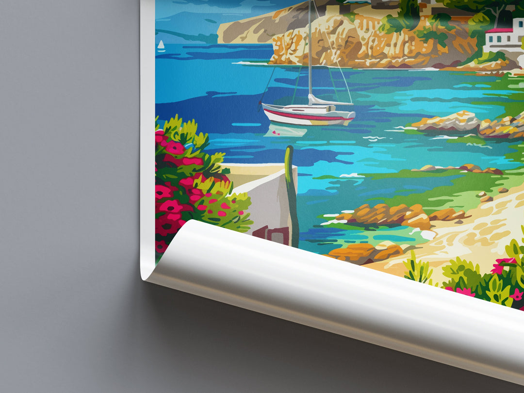 Rhodes Travel Print Wall Art Rhodes Greece Wall Hanging Home Decoration Rhodes Gift Art Lovers Wall Art Print Rhodes Greece Wall Poster Art