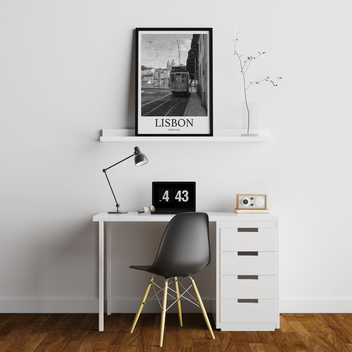 Lisbon Photo Print of Yellow Tram Travel Photo Lisbon Art Decor Photo Travel Art Gift For Travel Artwork Wall Art Framed Photo Travel Print