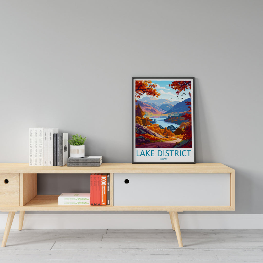 Lake District Print Lake District Home Decor Landscape Art Print Lake District Wall Art Nature Enthusiast Gift Wall Hanging Lake District