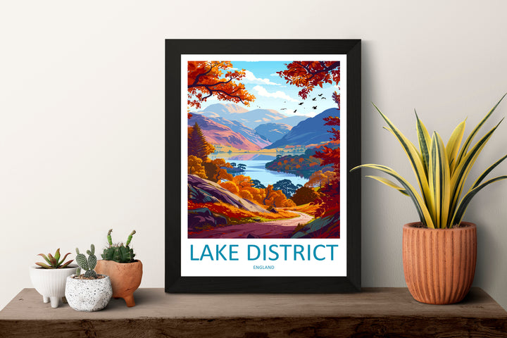 Lake District Print Lake District Home Decor Landscape Art Print Lake District Wall Art Nature Enthusiast Gift Wall Hanging Lake District