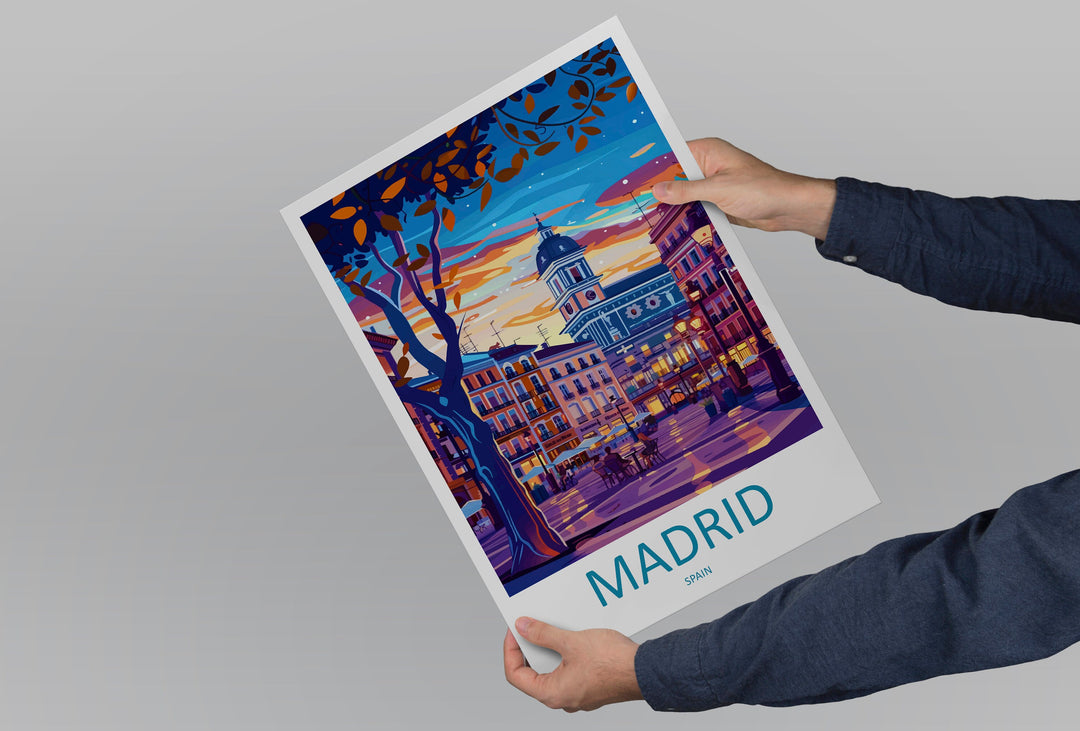 Madrid Travel Print Wall Art Madrid Wall Hanging Home Décor Madrid Gift Art Lovers Spain Art Lover Gift Madrid Wall Décor Madrid Spain Print