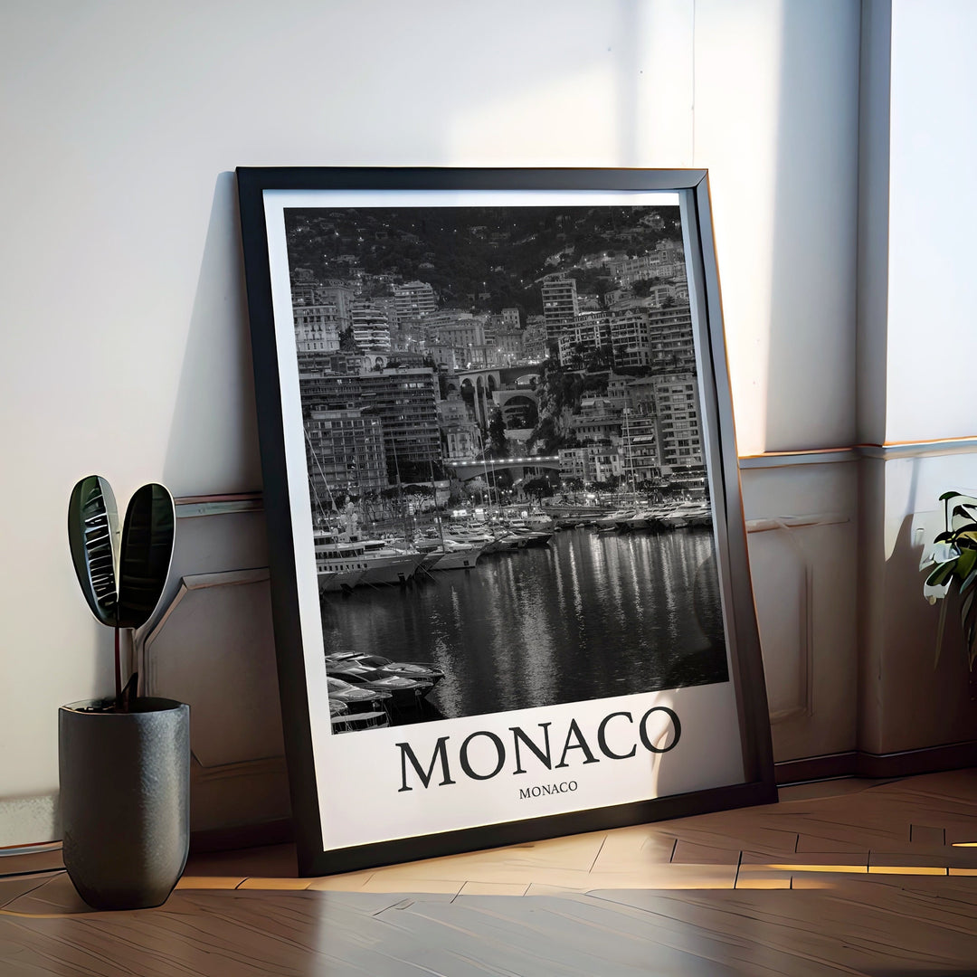 Monaco Photo Print of Monaco Travel Photo Hanging Decor Photo Travel Art Gift For Travel Artwork Wall Art Framed Photo Travel
